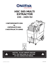 Nilfisk-Advance HSC 585 User manual