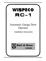 Wispeco Roll-A-Door RC-1 Installation Instructions Manual