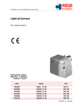 Riello Burners RDB1R CF 33 Installation, Use And Maintenance Instructions