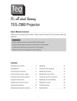 TEQ Z900 User manual
