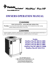 Pentair HP 800 User manual