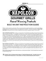 NAPOLEON Gourmet Grills BIPT750 User manual