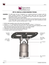 Premier Mounts Cathedral Ceiling Adapter PP-TL User manual