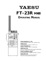 YAESU FT-23R MKII Operating instructions