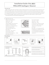 PIR&MW ML-89DO Installation guide