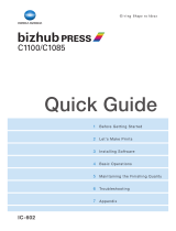 Konica Minolta bizhub PRESS C1085 Quick Manual
