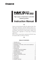 Hakko Electronics FM-202 User manual