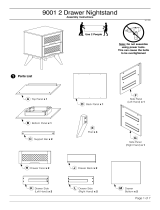 Baxton Studio MG9001-Rattan-2DW-NS Assembly Instructions