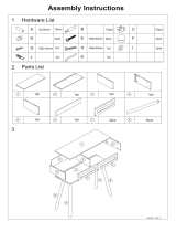 Baxton Studio LYA20-105-Natural Wooden-Console Table Assembly Instructions