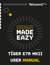 Beamz Pro Tiger E 7R Moving Head MKIII  Owner's manual
