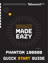 Beamz Pro Phantom 10000B Pure Diode laser RGB Quick start guide