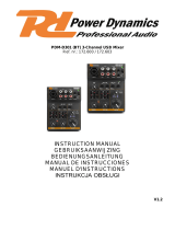 Power Dynamics PDM-D301 Owner's manual