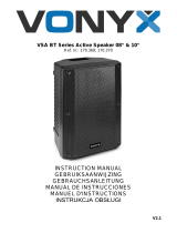 Vonyx 170.368 VSA BT Series Bi-Amp 08“ & 10“ Owner's manual