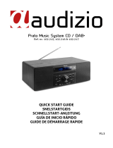 audizio Prato All-in-One Music System CD/DAB+ Wood Quick start guide