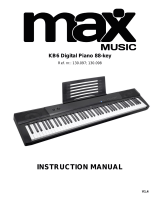 MaxMusic KB6 Digital Piano 88-keys Owner's manual