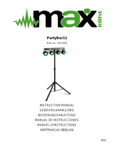 Max PartyBar11 Set 4 x COB Par 20W  Owner's manual