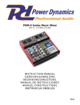 TRONIOS PDM-X Series Music Mixer Owner's manual