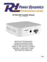 Power Dynamics WT10A Wi-Fi Amplifier Module Owner's manual