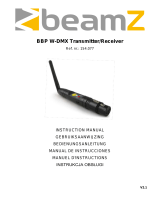 Beamz BBP Wireless DMX transmitter/receiver Owner's manual