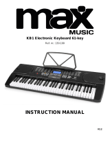 MaxMusicKB1 Electronic Keyboard 61-Keys