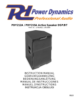 Power Dynamics PDY215A Owner's manual