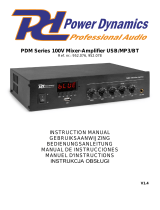 Power Dynamics PDM25 Owner's manual