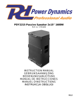 Power Dynamics PDY2215 Owner's manual