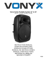 Vonyx Verve46 Portable Sound System 15” Owner's manual