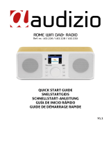 audizio Rome WIFI Internet Stereo DAB+ Radio Wood Quick start guide