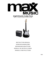 max MUSIC GigKit Electric Guitar Pack Red Owner's manual