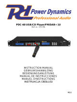 Power Dynamics PDC60 Owner's manual