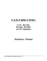 ESD CAN-CBM-COM1 CANopen Module Owner's manual