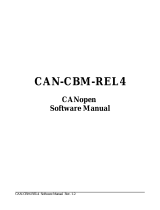 ESD CAN-CBM-REL4 CANopen Module Owner's manual