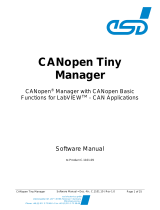 ESD CANopen-Tiny-Manager Owner's manual