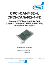 ESD CPCI-CAN/402-4(-FD) CompactPCI® Board Owner's manual