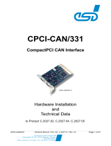 ESD CPCI-CAN/331 1 or 2 Channels CPCI-CAN Interface Owner's manual