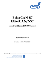 ESD EtherCAN-S7 Industrial Ethernet/UDP Gateway Owner's manual