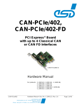 ESD CAN-PCIe/402 Owner's manual