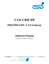 ESD CAN-CBM-DP PROFIBUS-DP/CAN Gateway Owner's manual