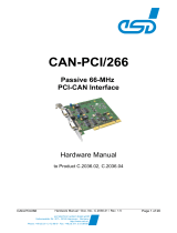 ESD CAN-PCI/266 PCI-CAN Interface Owner's manual
