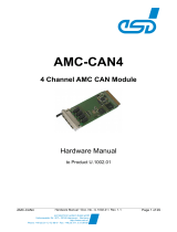 ESD AMC-CAN4 4 Channel CAN AMC Module Owner's manual
