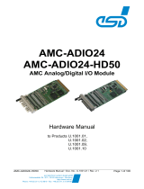 ESD AMC-ADIO24 AdvancedMC™ Analog/Digital I/O Module Owner's manual