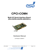 ESD CPCI-COM4 Owner's manual