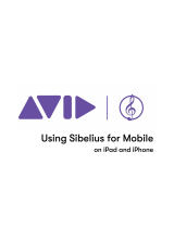 Avid Sibelius for Mobile 2021.12 Operating instructions