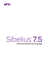 Sibelius 7.5 User guide