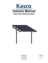 Kasco Solar Panel Racking Owner's manual