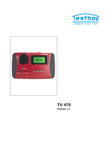 TESTBOY TV 470 User manual