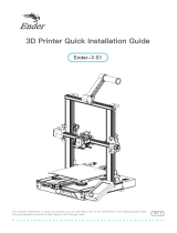 Creality Ender-3 S1 Direct Drive 3D Printer Installation guide