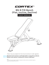 Cortex BN-9 FID Adjustable Exercise Bench User manual