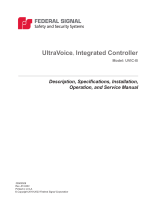 Federal Signal UVIC-B UltraVoice® Integrated Controller User manual